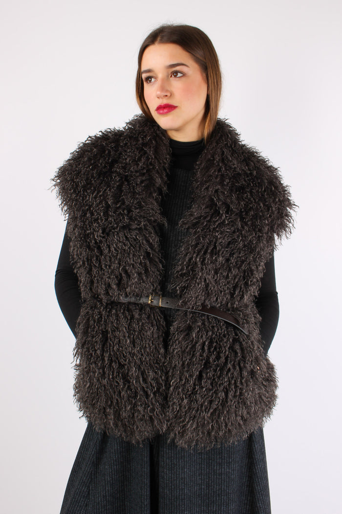 Gilet Mongolia Cintura Grigio-3