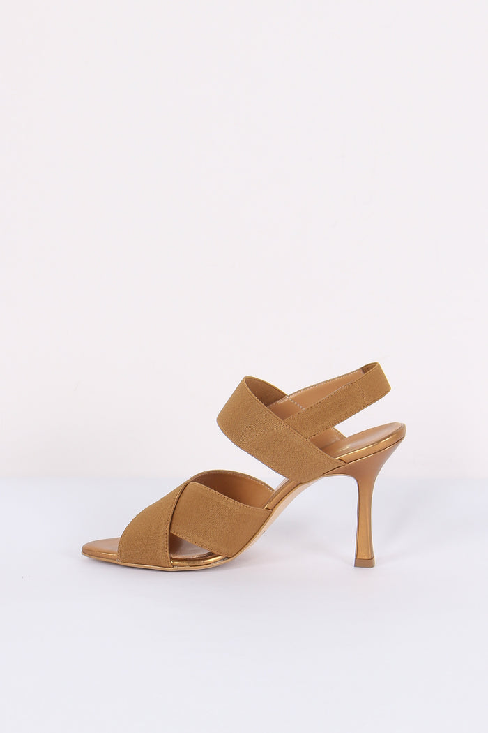 Sandalo Elastico Incrocio Bronzo-6