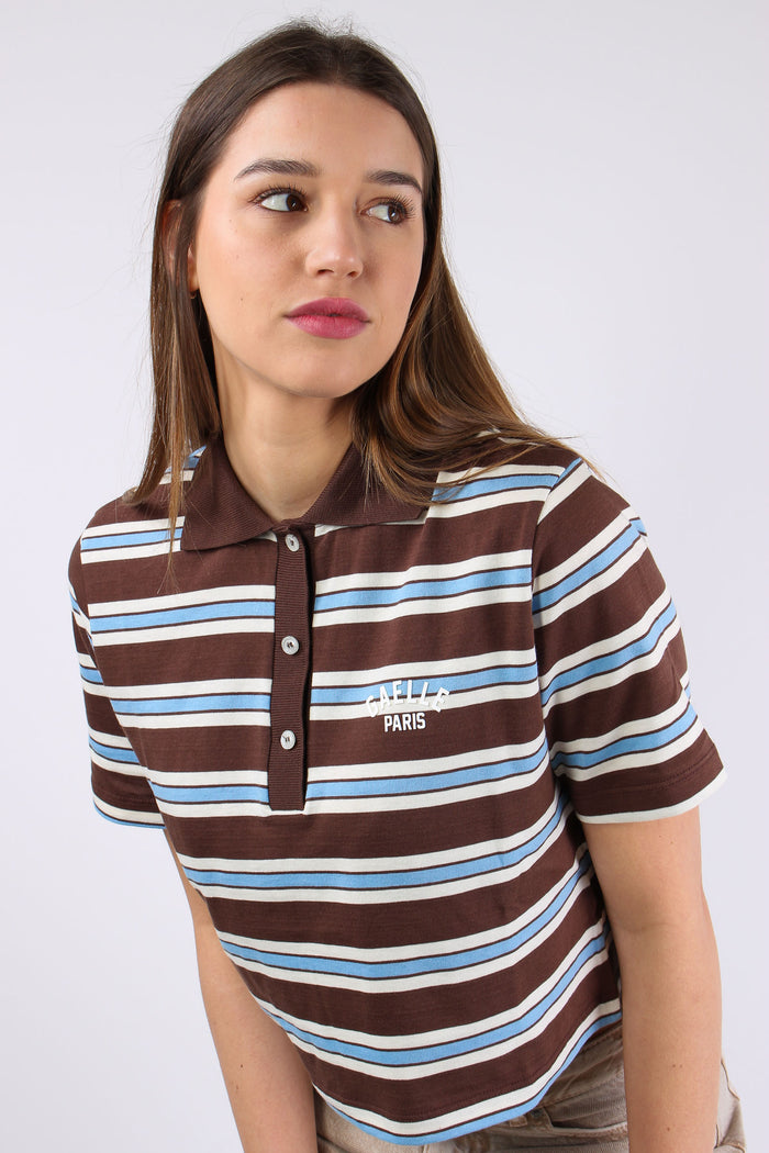 Polo Crop Riga Logo Moka-7