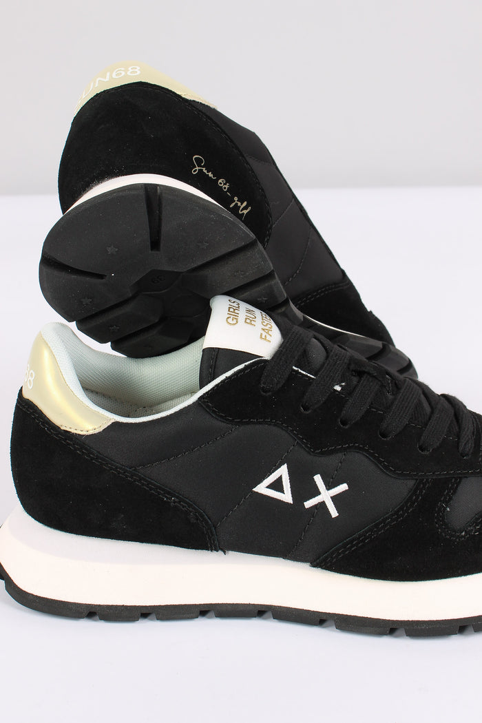 Sneaker Ally Gold Silver Nero-6