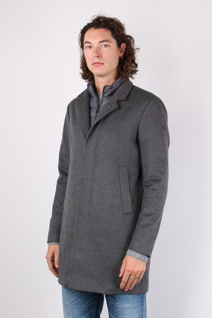 Cappotto Interno Piuma Grigio-6