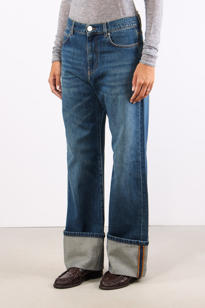 Wanda Denim Wide Leg Denim Medio-3