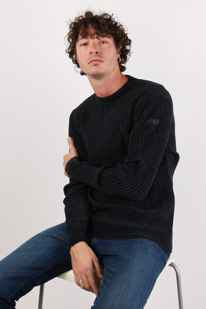 Girocollo Coste Blue Black-7