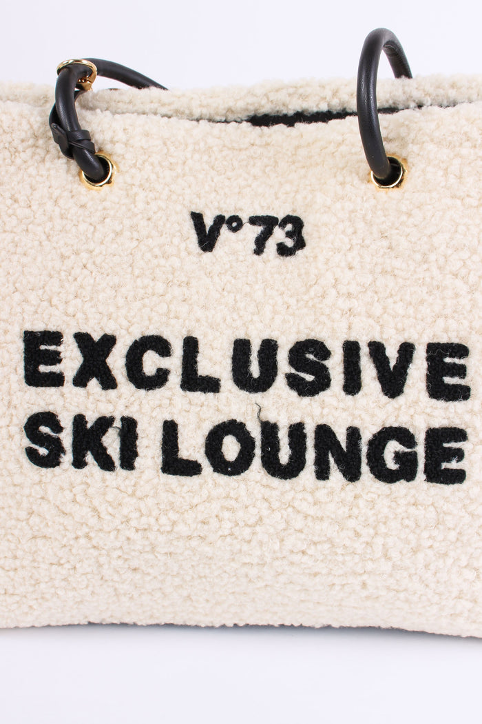 Ski Lounge Shopping Teddy Ecru/nero-4