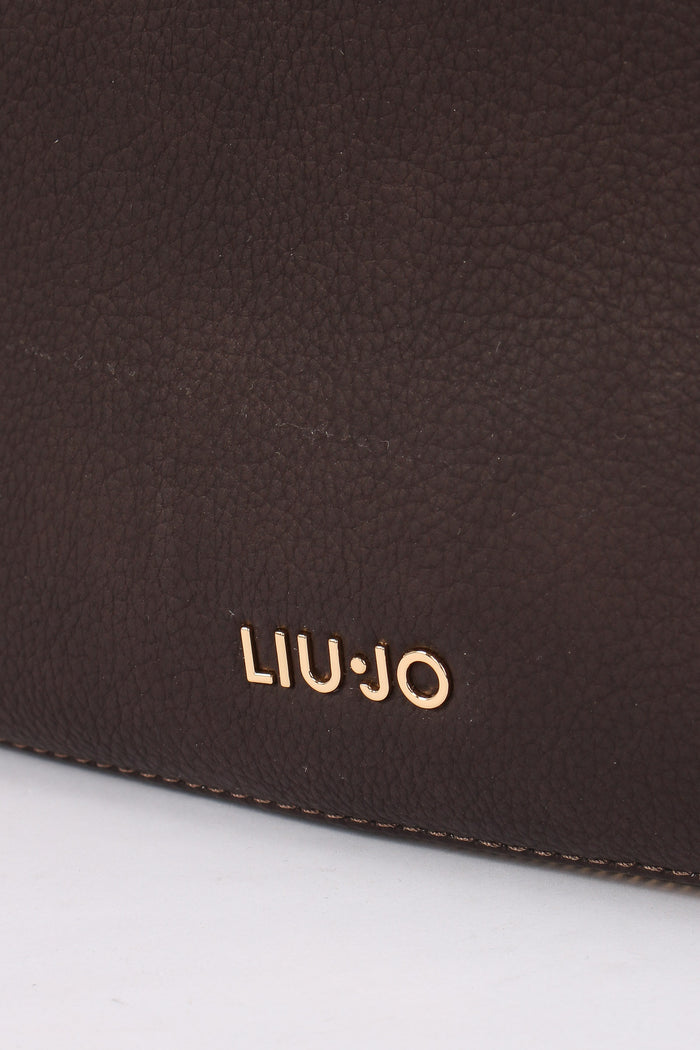 Maxi Hobo Fondo Bimateriale Deep Brown-7