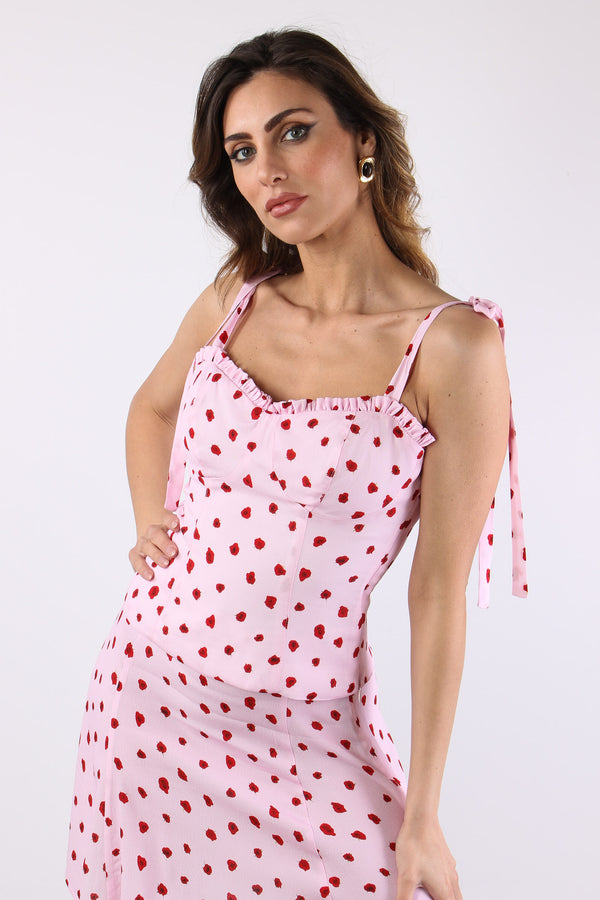 Top Corto Spallina Regolabile Rosa-2