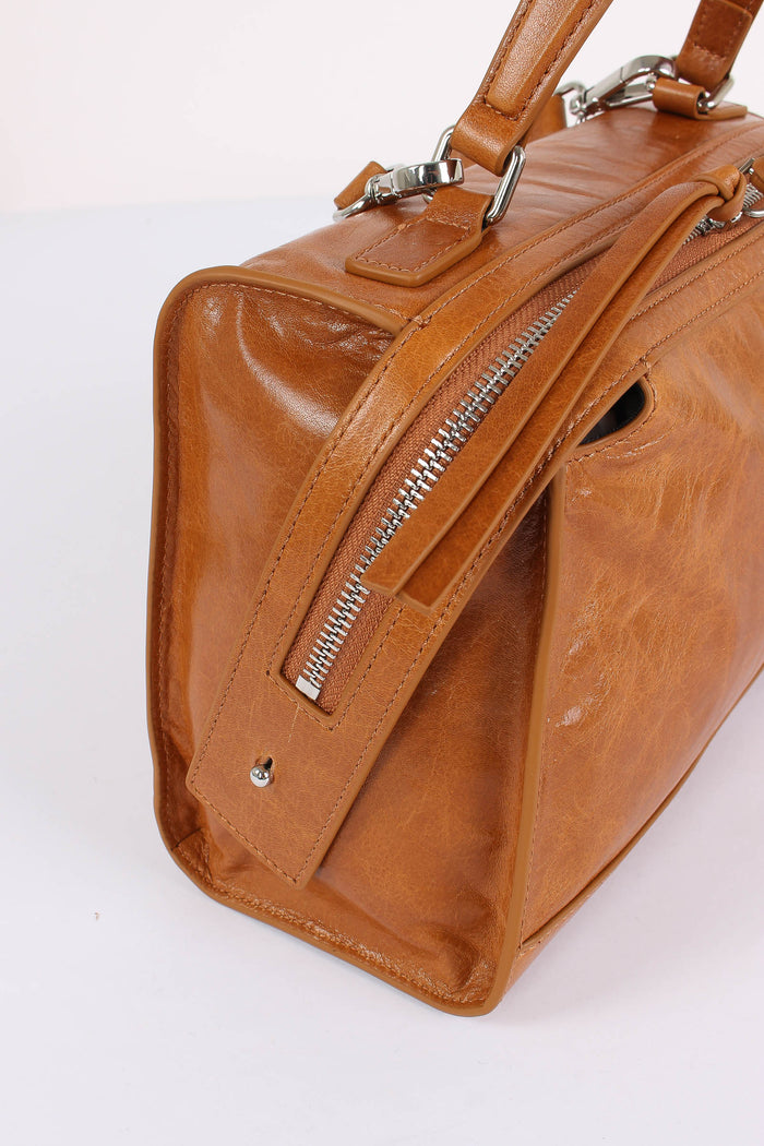 Trapezio Effetto Crinkle Tobacco-6