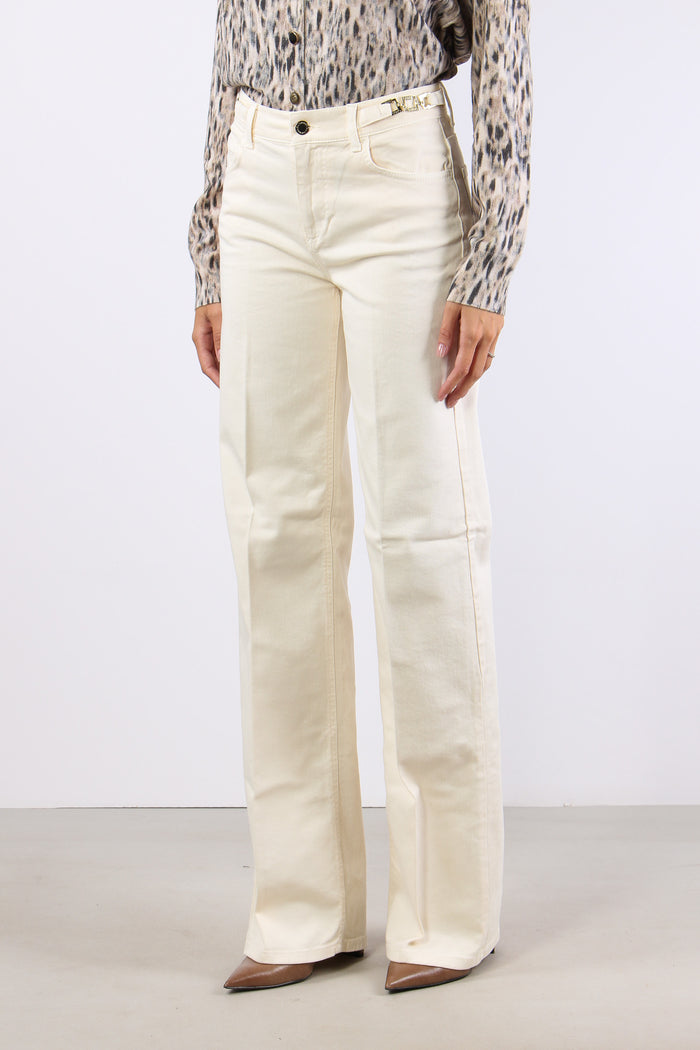 Pantalone Flare Applicazione Passanti Angora-5