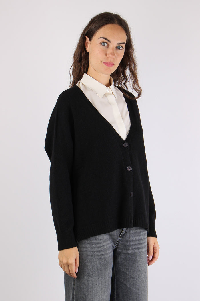 Cardigna Over Maglia Meteorite-6