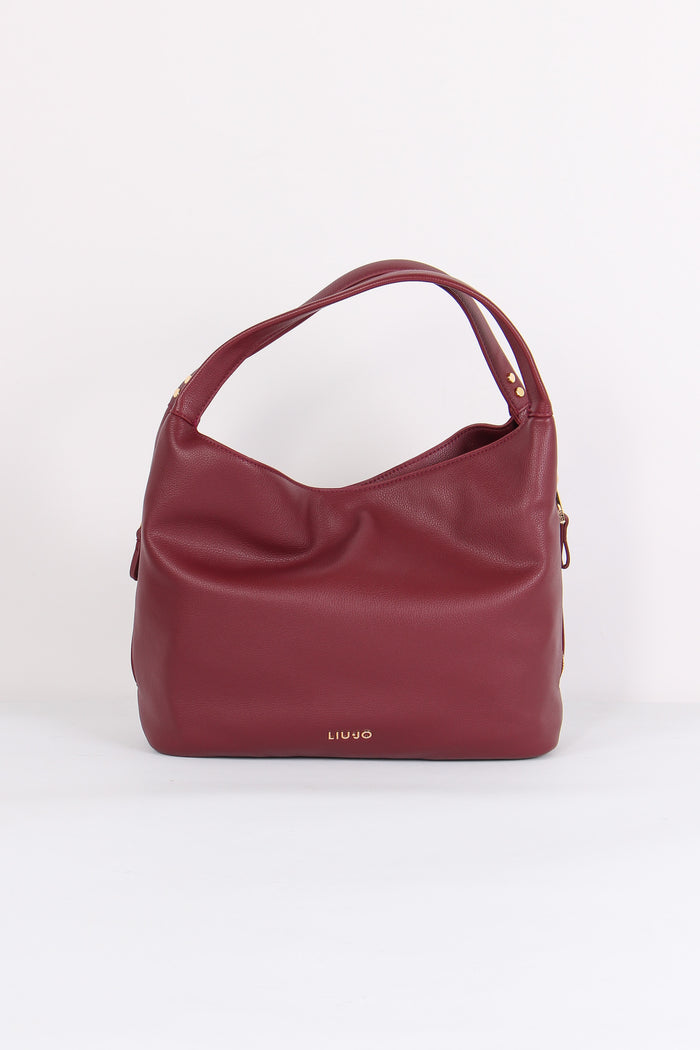 Hobo Maxi 2 Manici Zip Red Wine