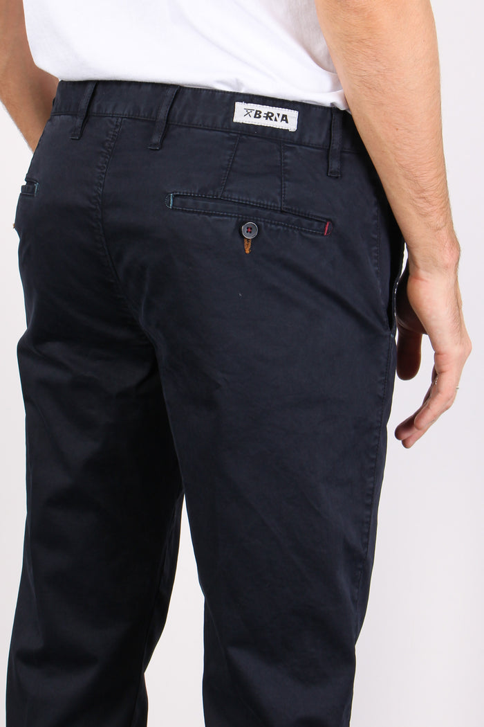 Pantalone Chino Raso Blu-5