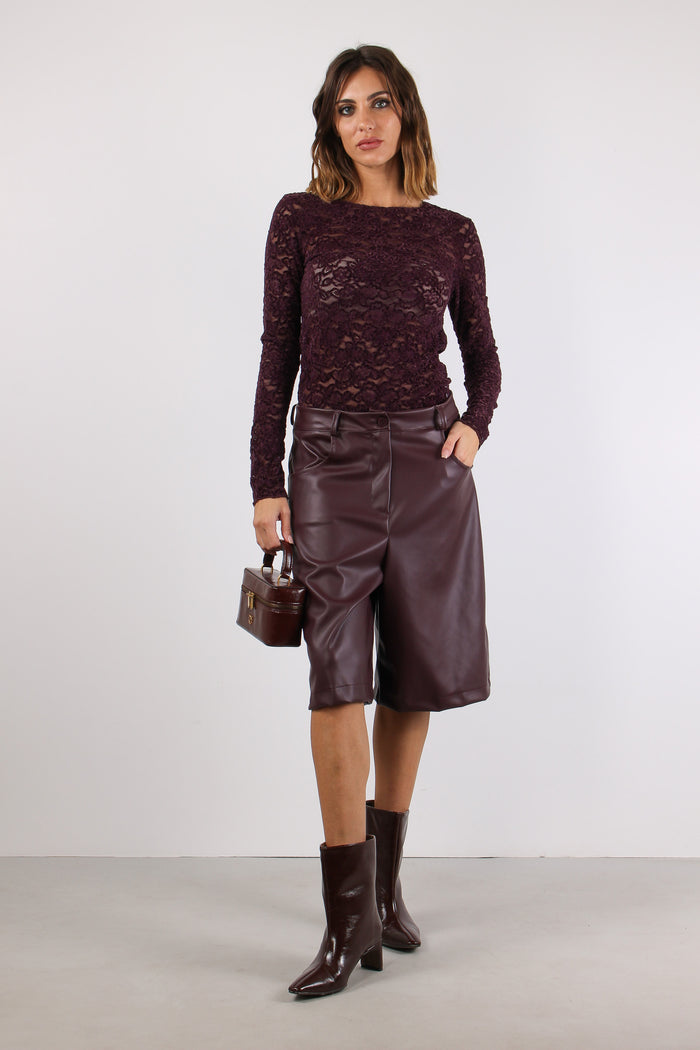 T-shirt M/l Pizzo Ciniglia Moro-3
