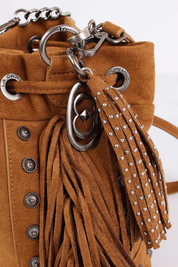 Secchiello Suede Frange Cotto-4