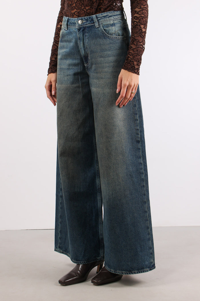 Denim Maxi Palazzo Denim Medio-3