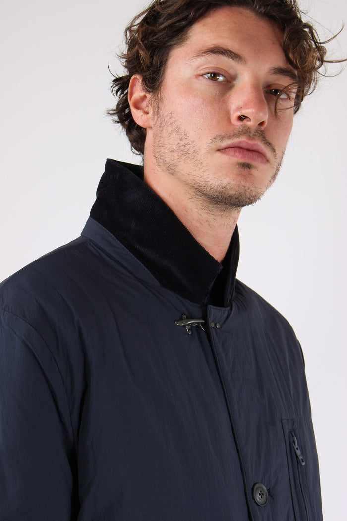 Giubbotto Leggero Colletto Blu-8