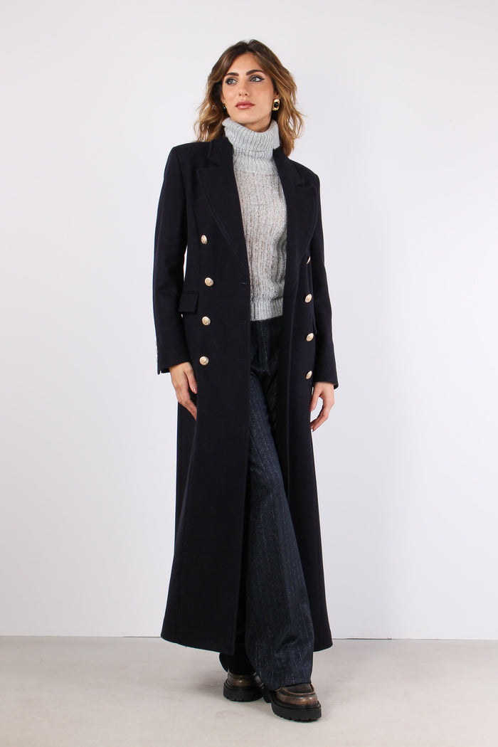 Teres Cappotto Doppiopetto Total Blu-9