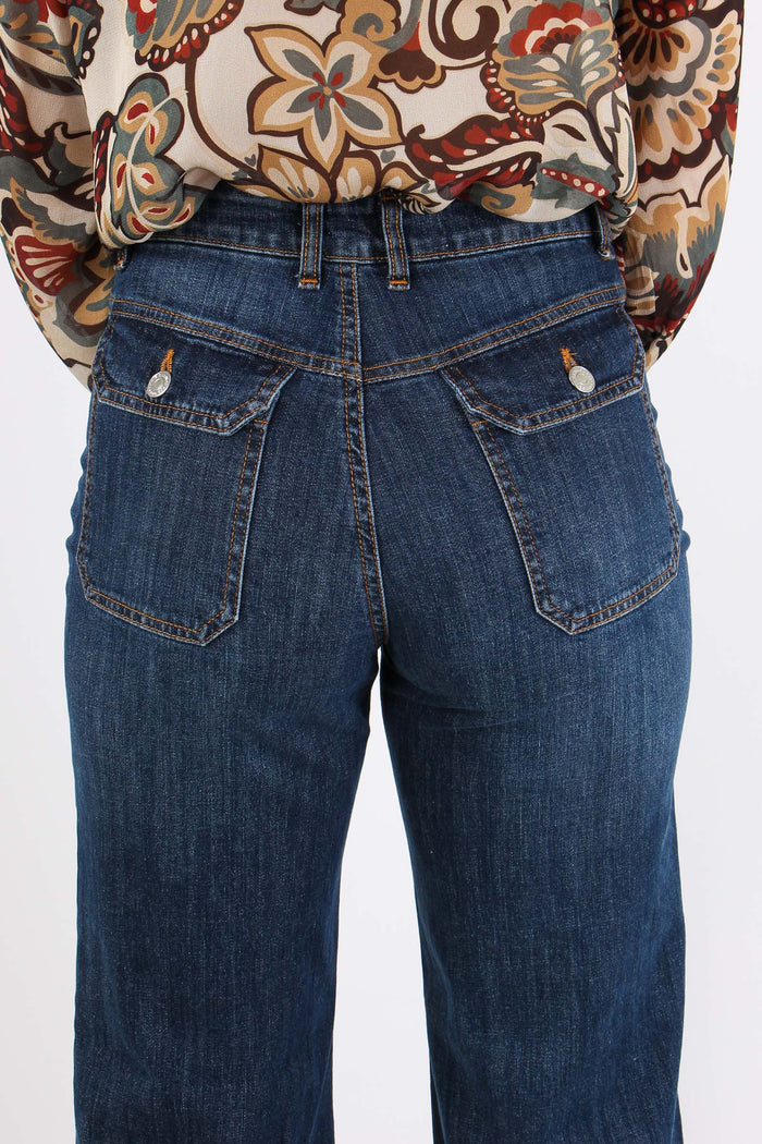 Denim Zampa Tasche Davanti Denim-8