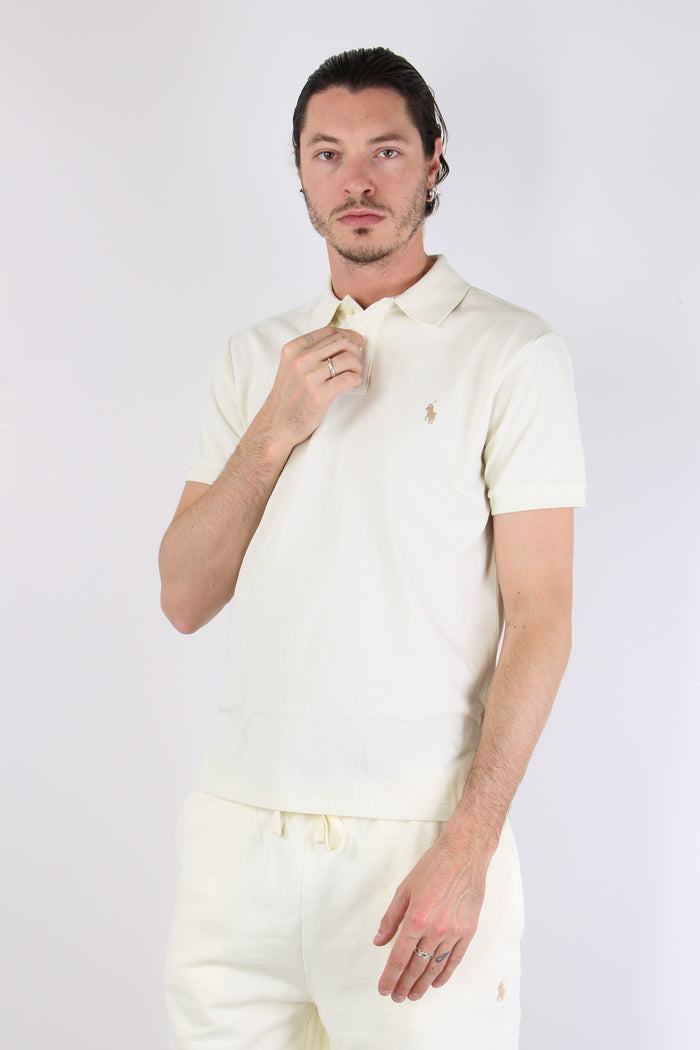 Polo Rete Slim Fit Cream-3