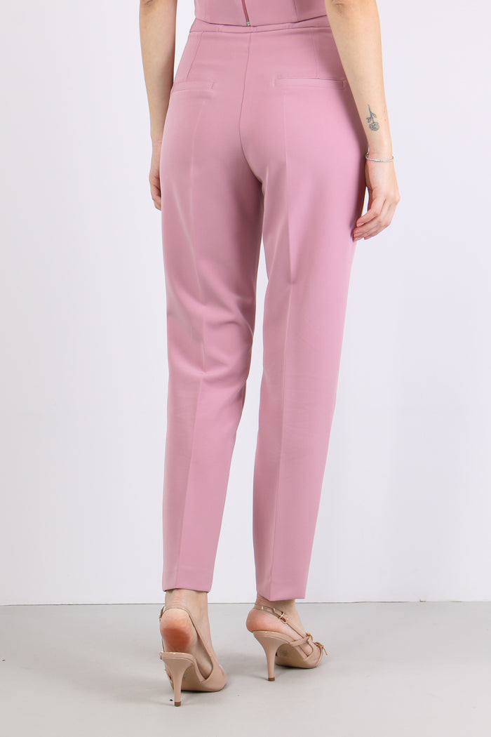 Pantalone Sigaretta Tessuto Tecnico Our Pink-5