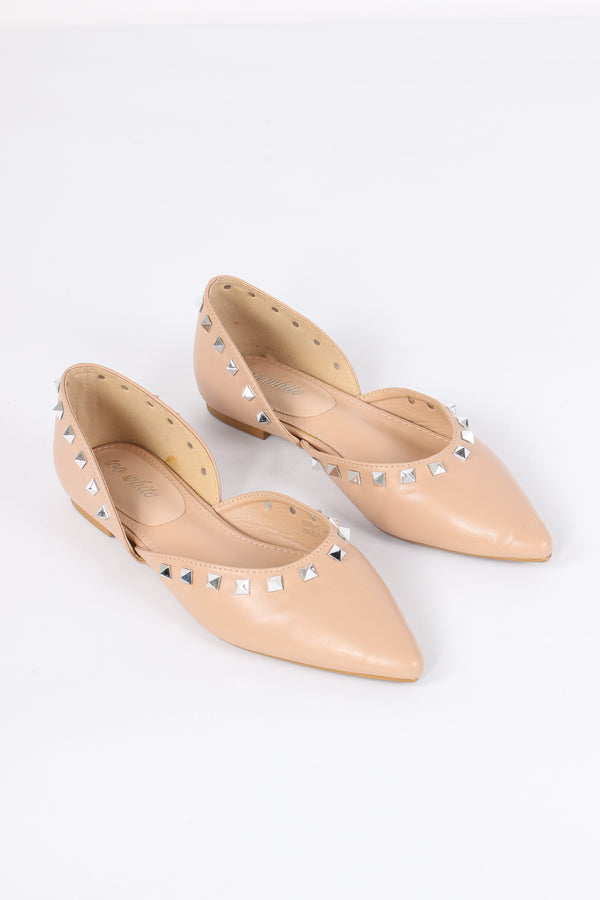 Ballerina Aperta Profilo Borch Beige-2