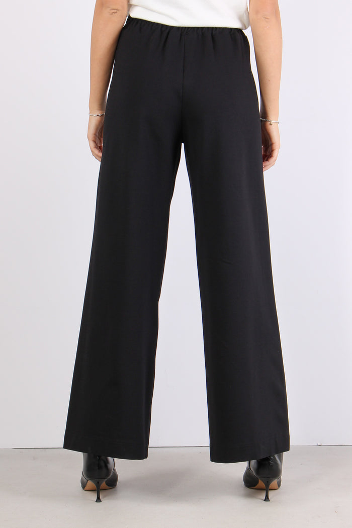 Pantalone Palazzo Punto Milano Nero-4
