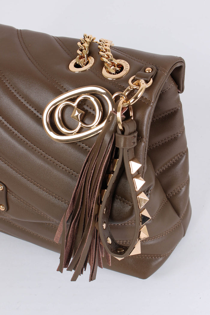 Tracolla Maxi Catena Brown-4