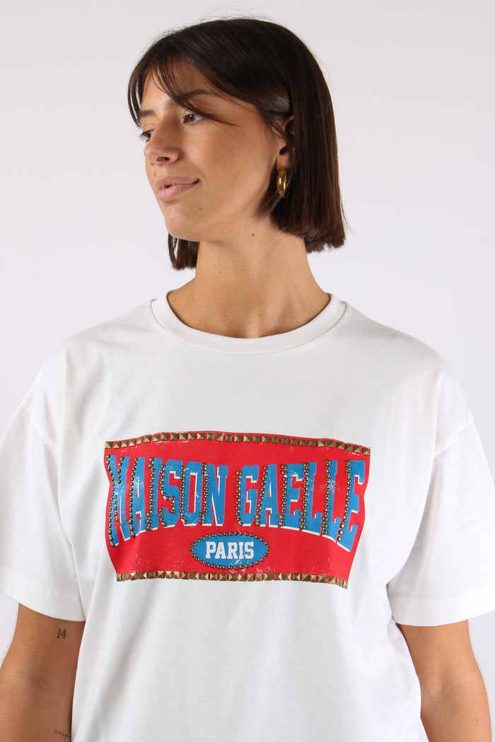 T-shirt Stampa Logo Off White-7