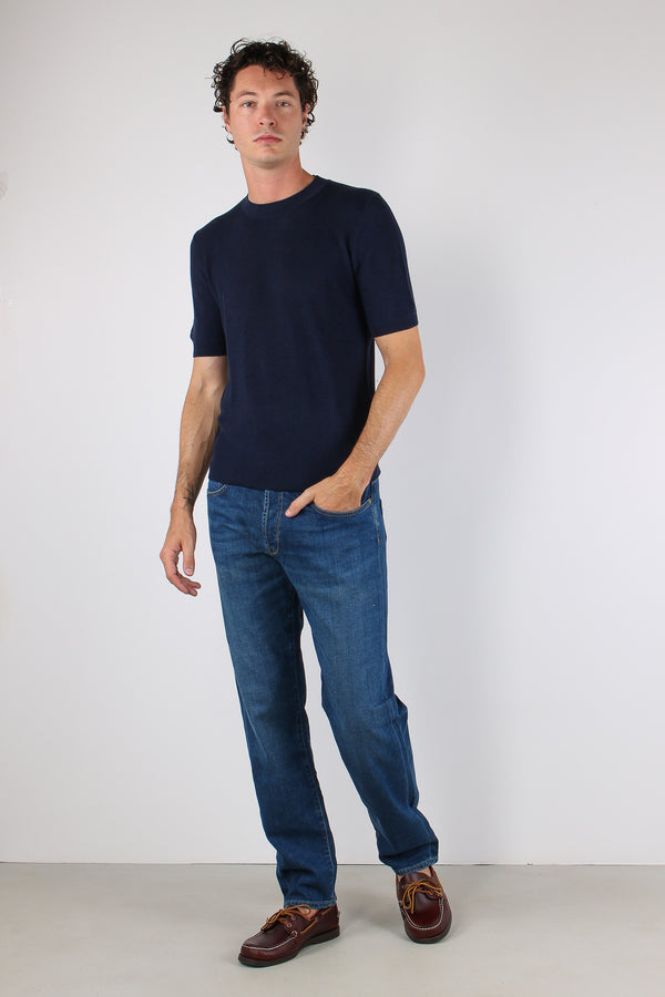 Maglia Girocollo M/m Costine Ocean