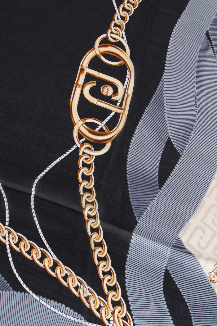 Ecs Foulard Nastri Dusty Blue-5