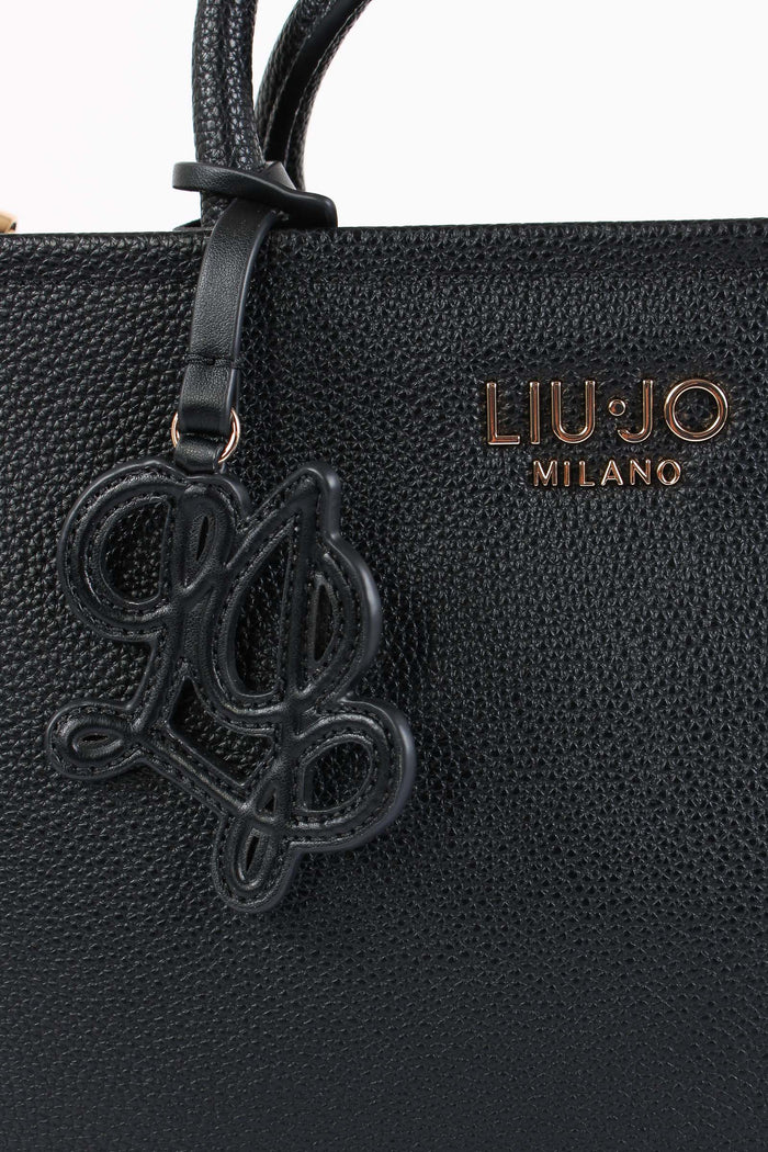 Shopping Tinta Unita Logo Nero-7