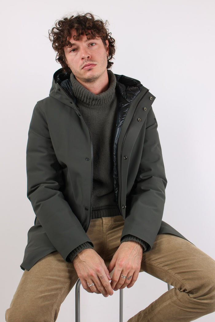 Parka Tecnico Imbottito Forest Green-5
