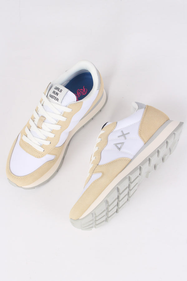 Sneaker Ally Gold Silver Bianco-2
