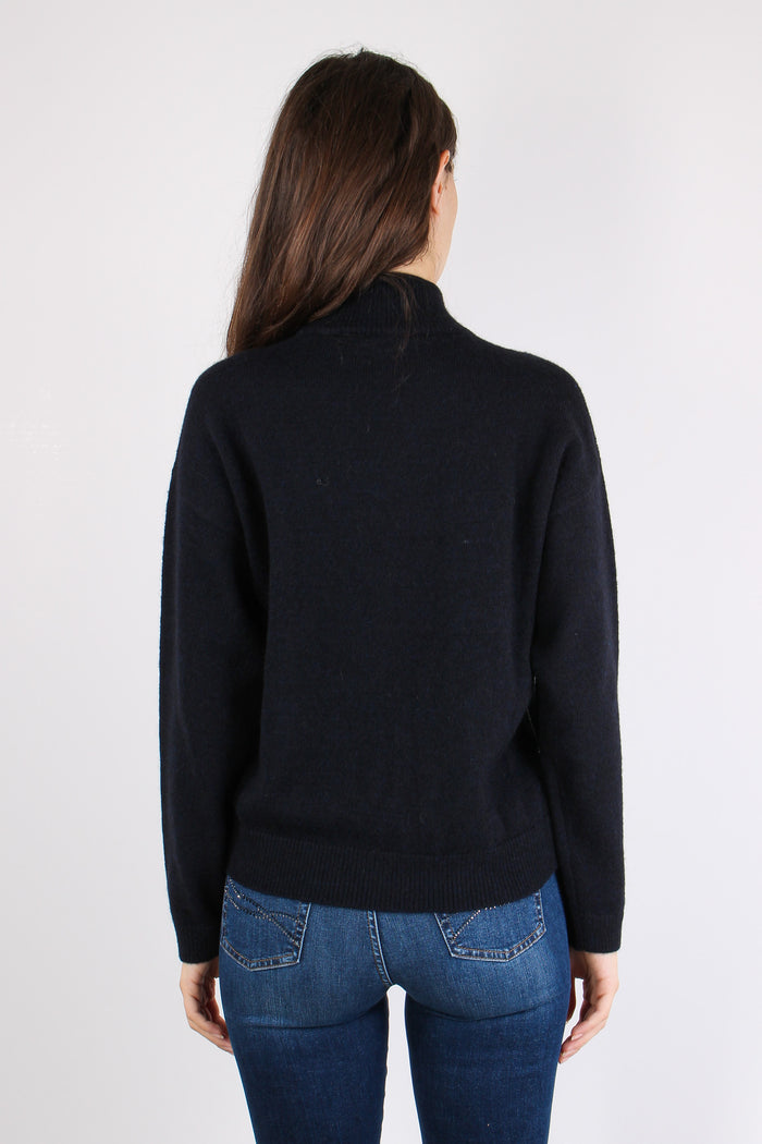 Maglia Collo Alto Rombi Blu-5