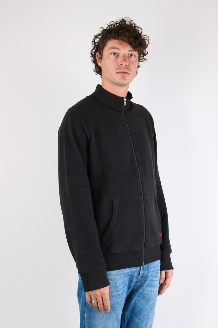 Felpa Full Zip Polo Black-6