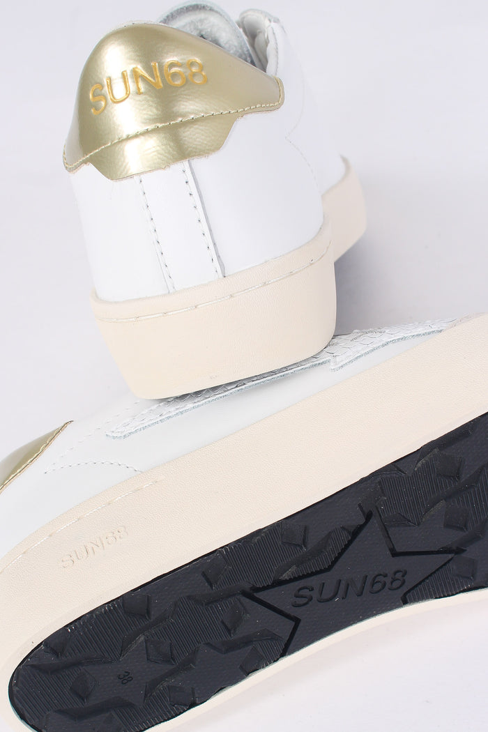 Sneaker Katy Leather Bianco/oro-7