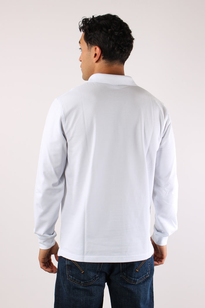 Polo M/l Basica Bianco-4