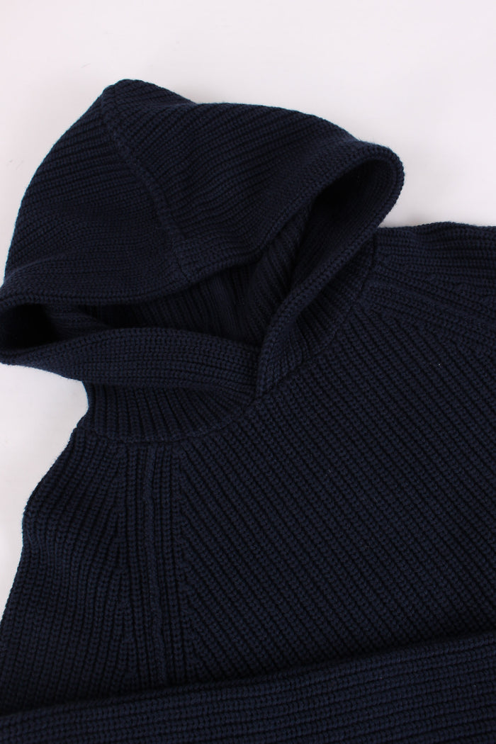 Pullover Coste Cappuccio Blu-5