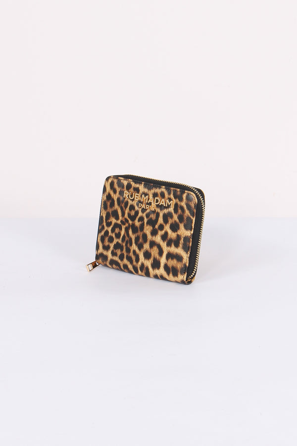 Mini Portafoglio Zip Leopard Leopard-2