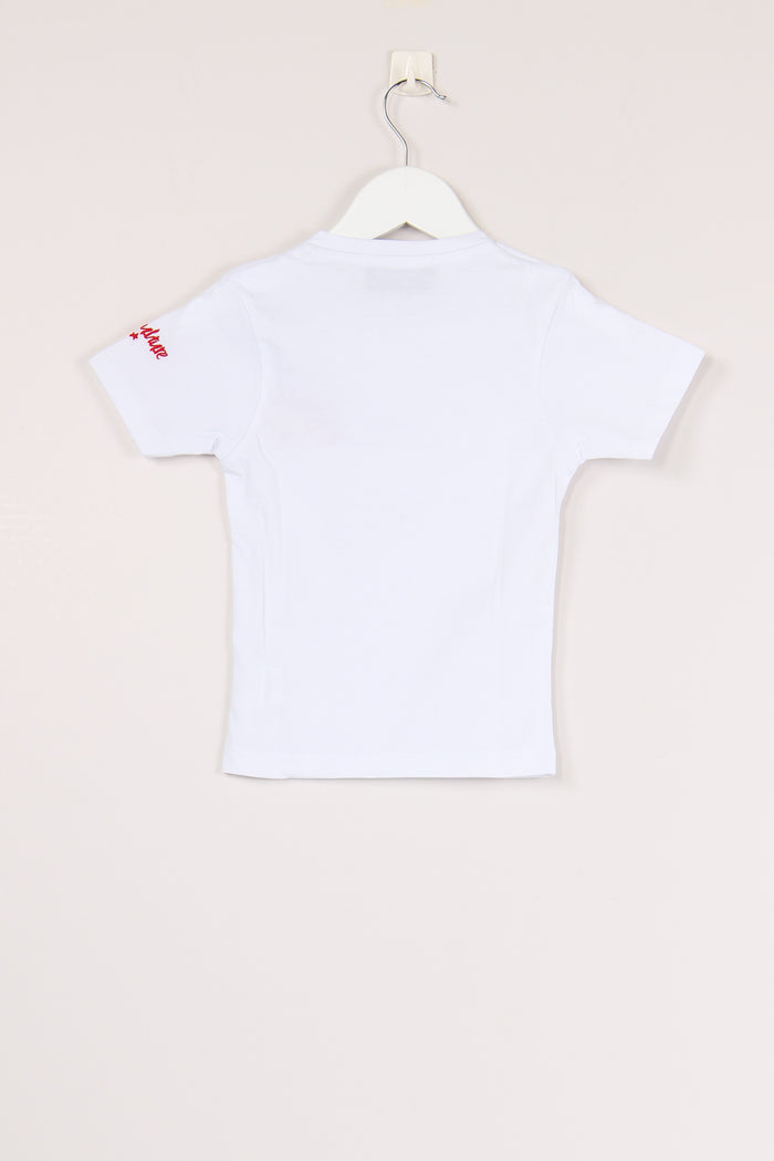 T-shirt Ricamo Pizza Lover White-2