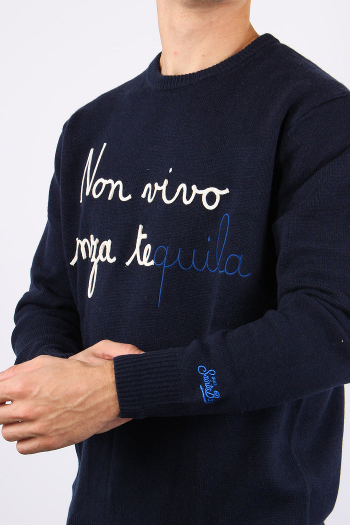 Maglia Girocollo Ricamo Senza Tequila-5