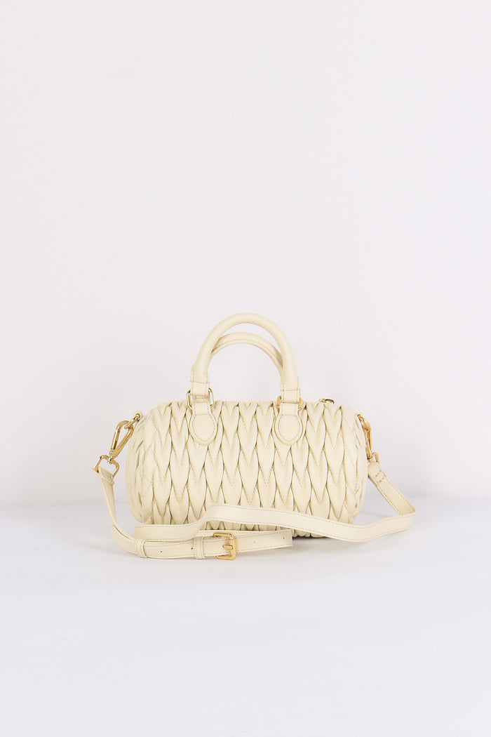 Bauletto Piccolo Goffrato Cuor Avorio-3