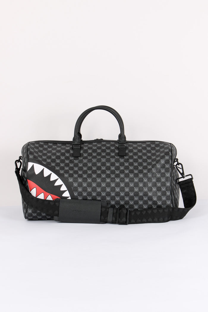 Duffle Shark In Paris Check Nero-3
