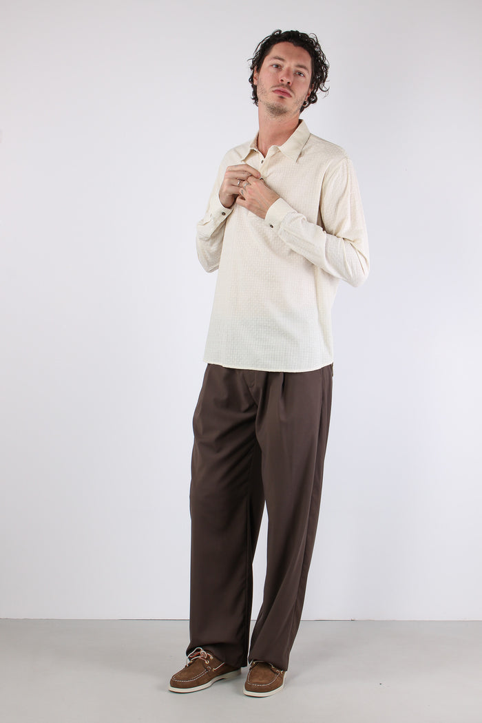 Attore Camicia Polo Operata Beige-3