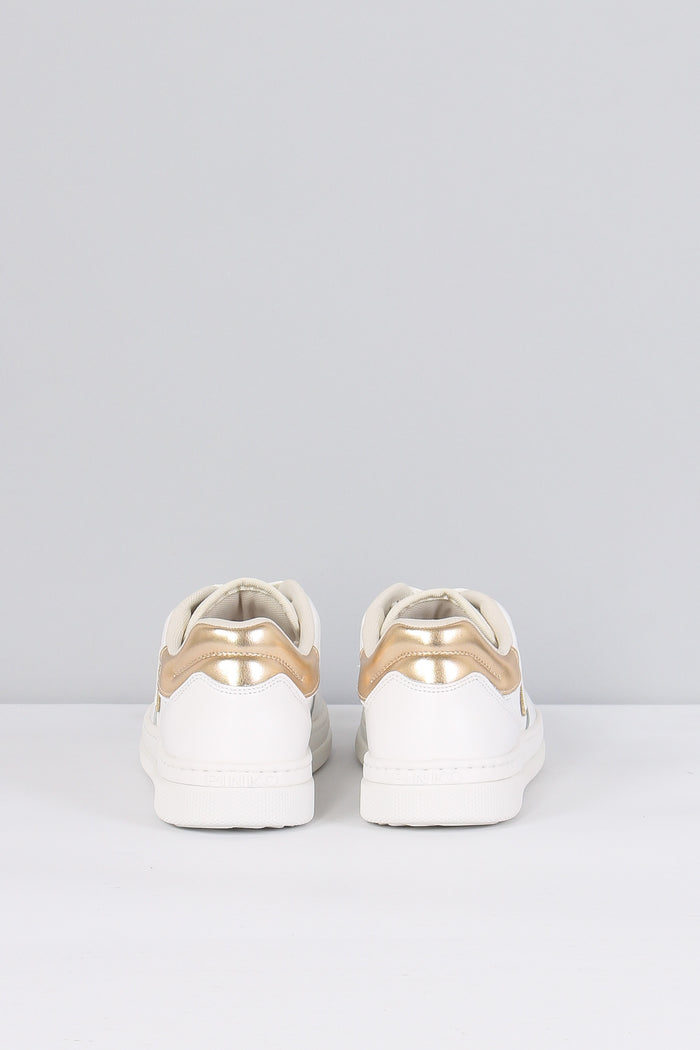 Mandy 01 Sneaker Pelle Logo White/light Gold-3