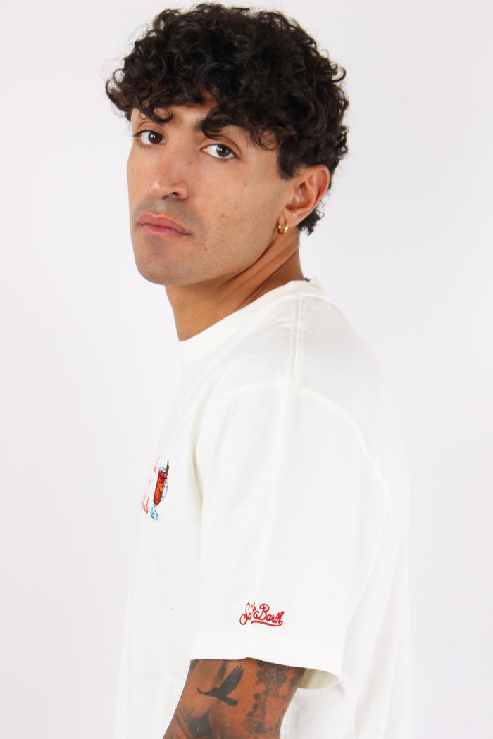 T-shirt Chalet E Vin Brule Bianco-7