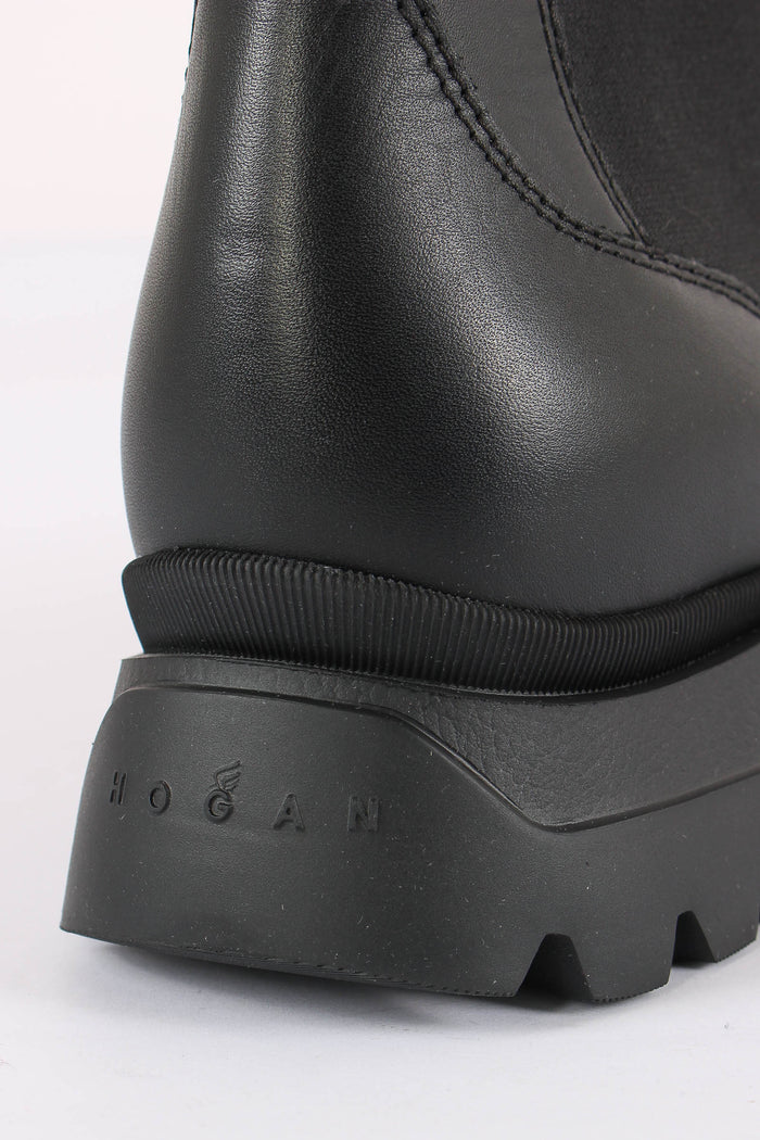 Anfibio H692 Chelsea Pelle Liscia Nero-7