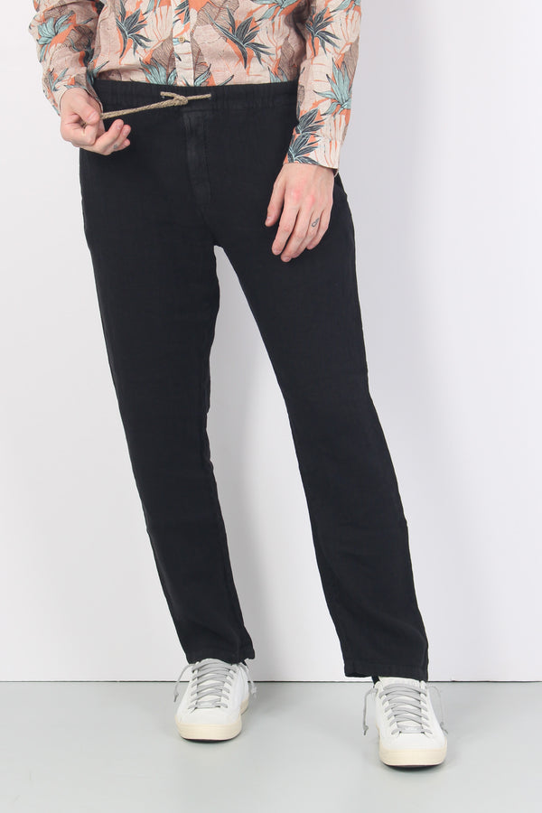 Pantalone Coulisse Relaxed Nero-2