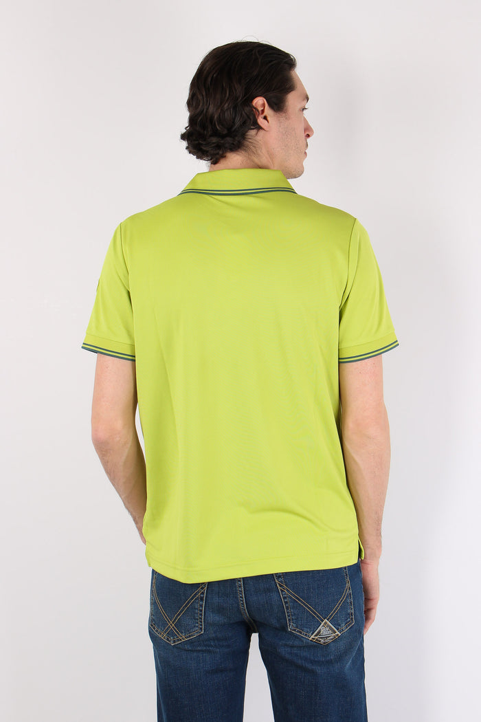 Hari Polo Collo Righe Citron Green-5