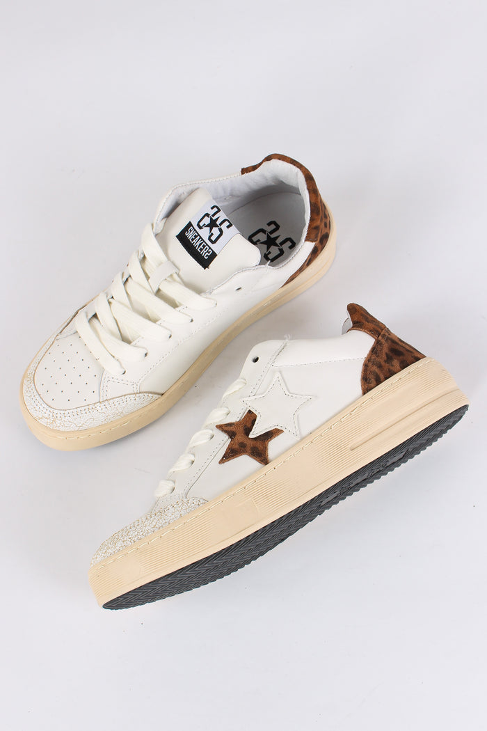 Sneakers New Star Animalier Bianco/leopard-3