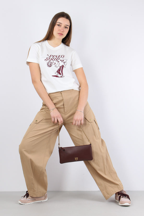 Trapani T-shirt Stampa Sour Bianco/bordeaux